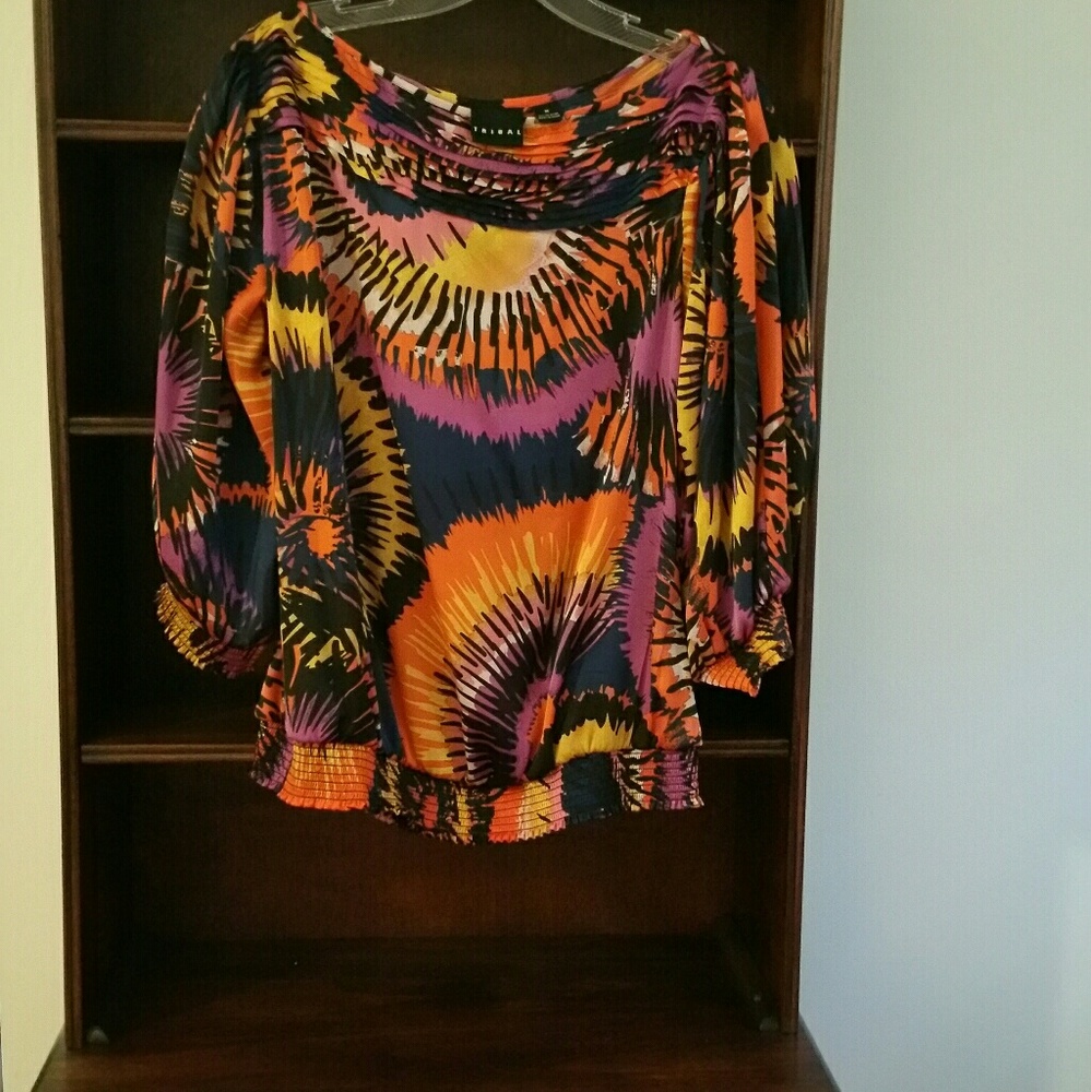 TRIBAL size M multi-colored blouse